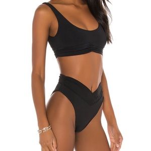 Just like new - size small black Riot Swim Pico top and bottom